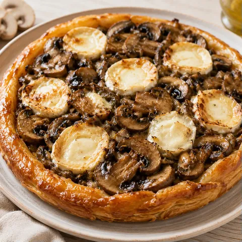 Tarte tatin champignons