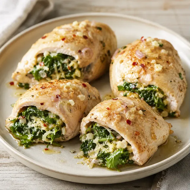 Farce poulet roquette