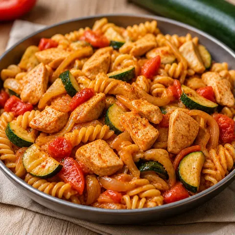 Poulet et courgettes