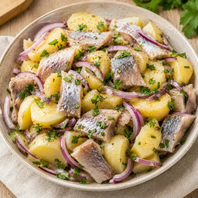 Pommes harengs fumés