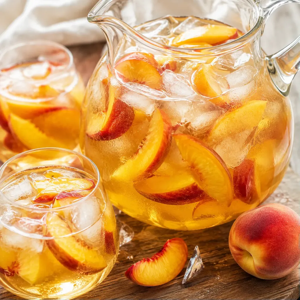 Sangria pêches fraîche