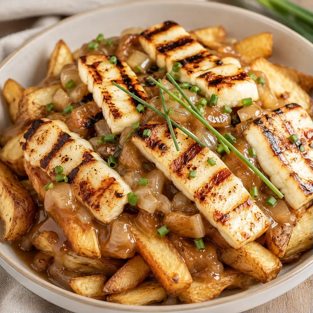 Halloumi grillé légumes