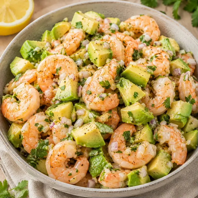 Crevettes & avocat frais
