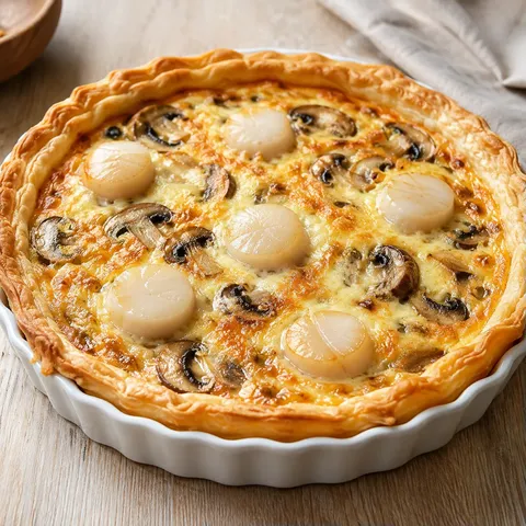 Quiches champignons noix