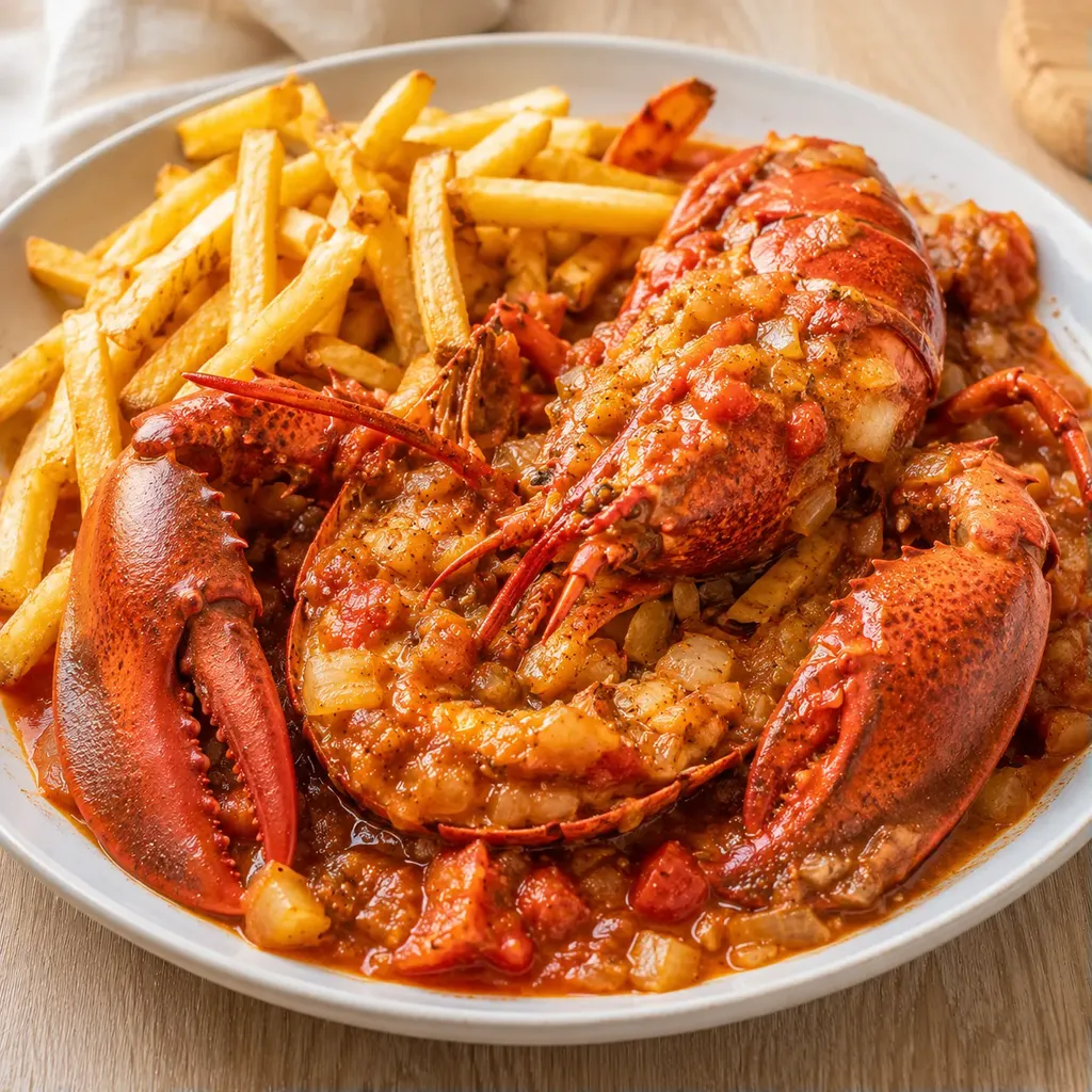 Homard et frites gourmandes