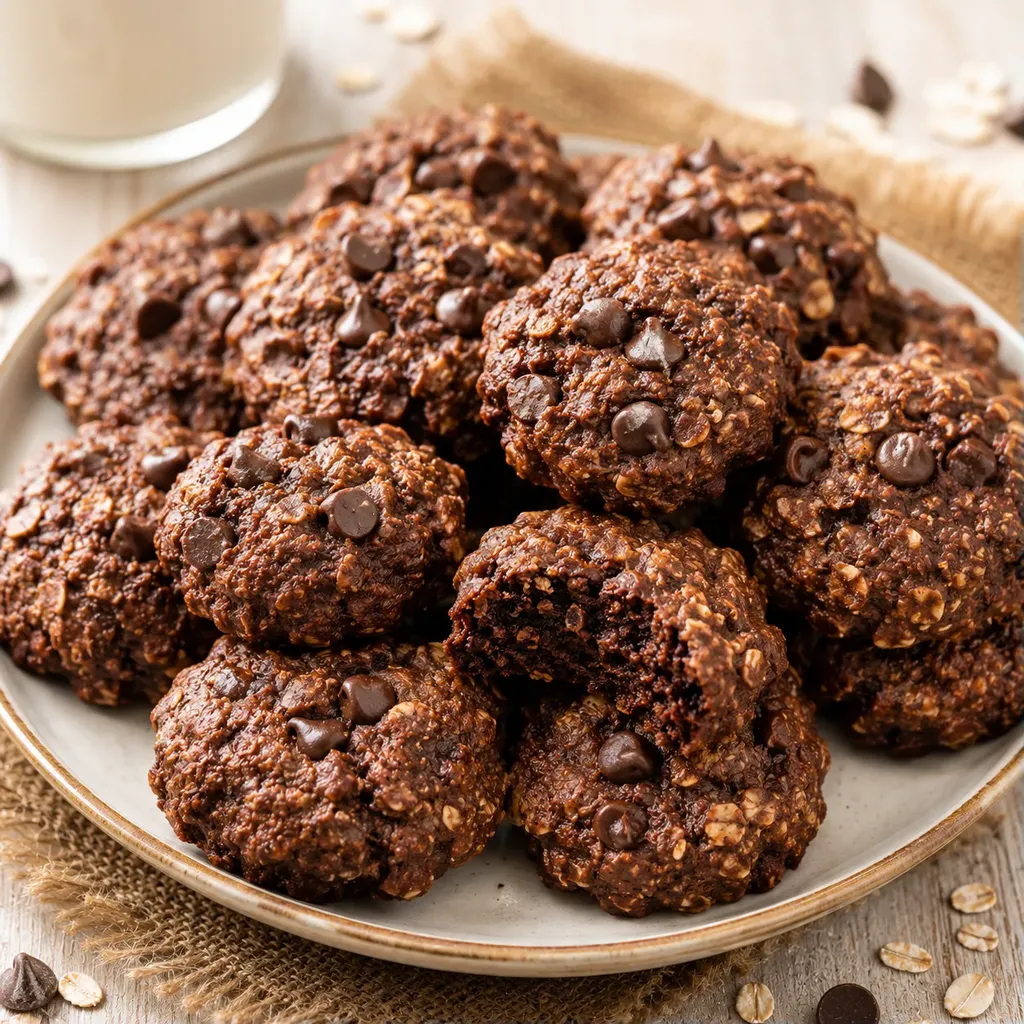 Petits gâteaux choco-avoine