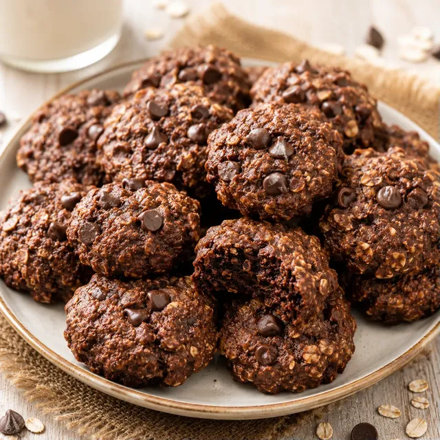 Petits gâteaux choco-avoine