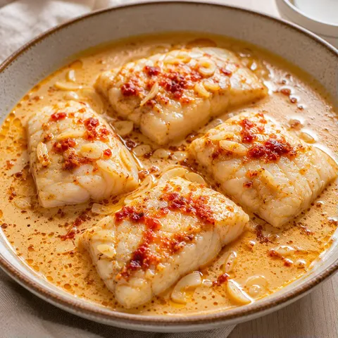 Lait de coco et poisson