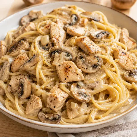 Poulet et champignons