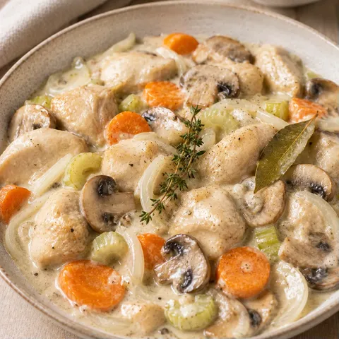 Poulet Champignons Blanquette