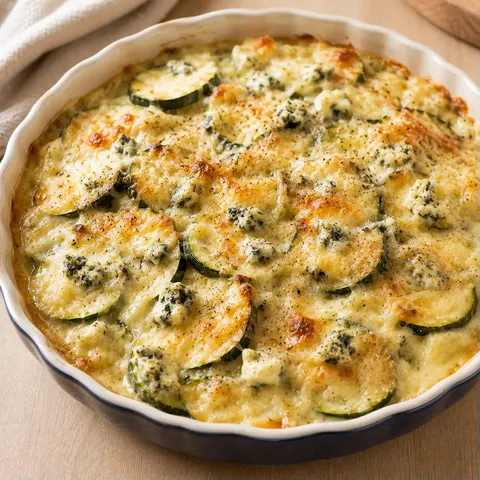 Courgettes Bleu gratin