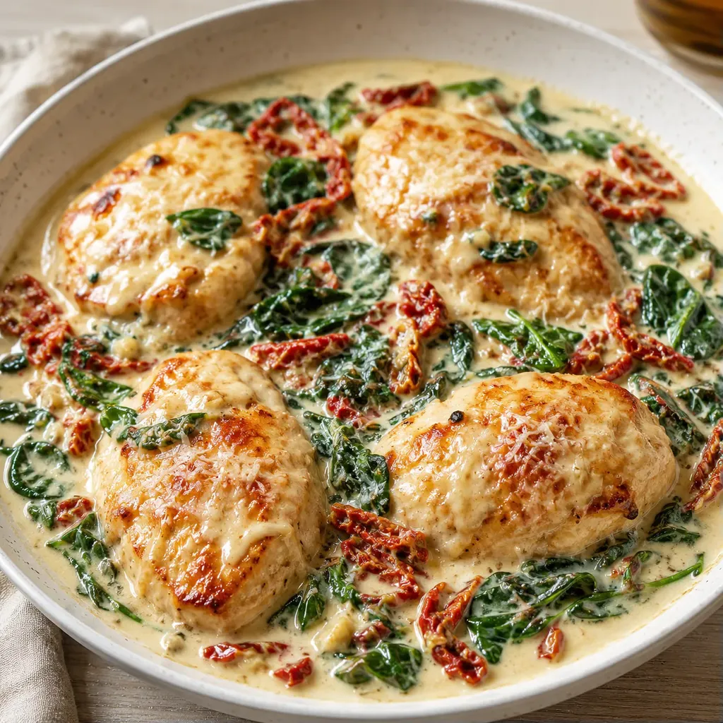 Poulet crémeux Toscane