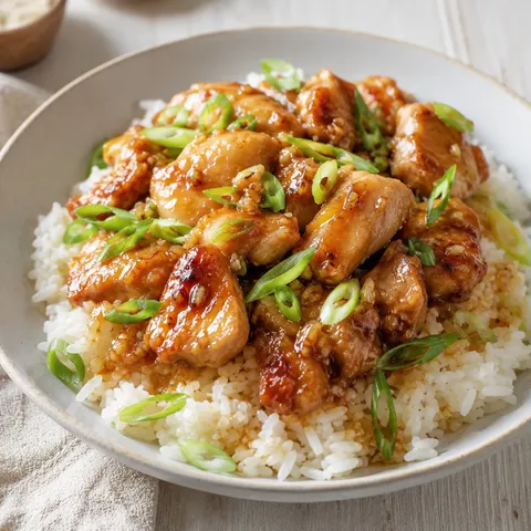 Poulet gingembre riz
