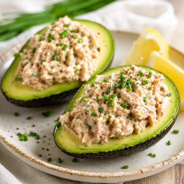 Thon et avocat farcis