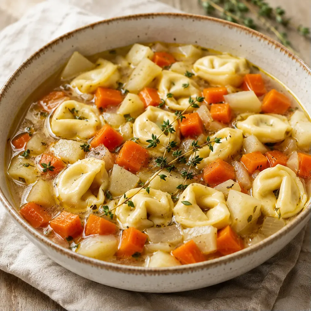 Tortellinis et légumes