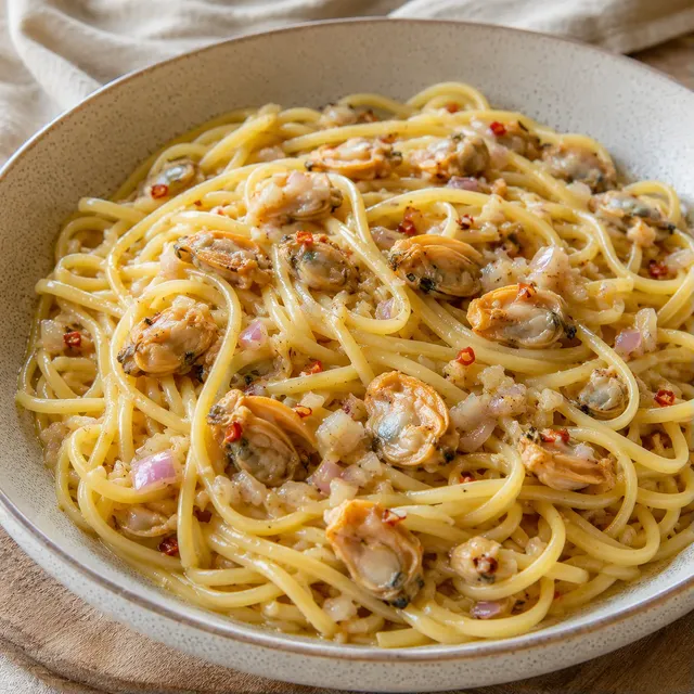Palourdes linguines rapide