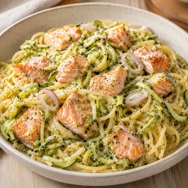 Saumon et courgettes