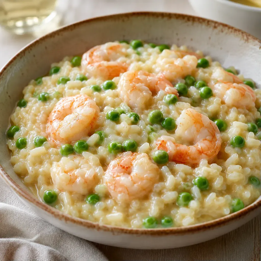 Crevettes et pois