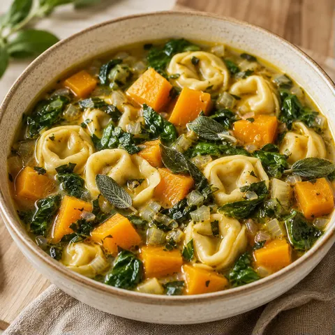 Tortellinis courge épinards