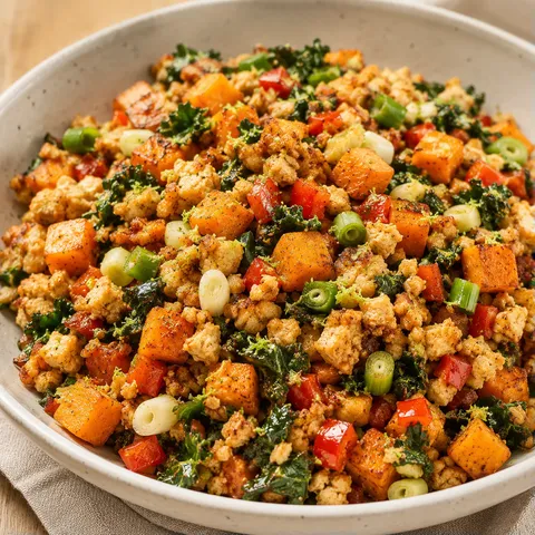 Riz frit tofu légumes