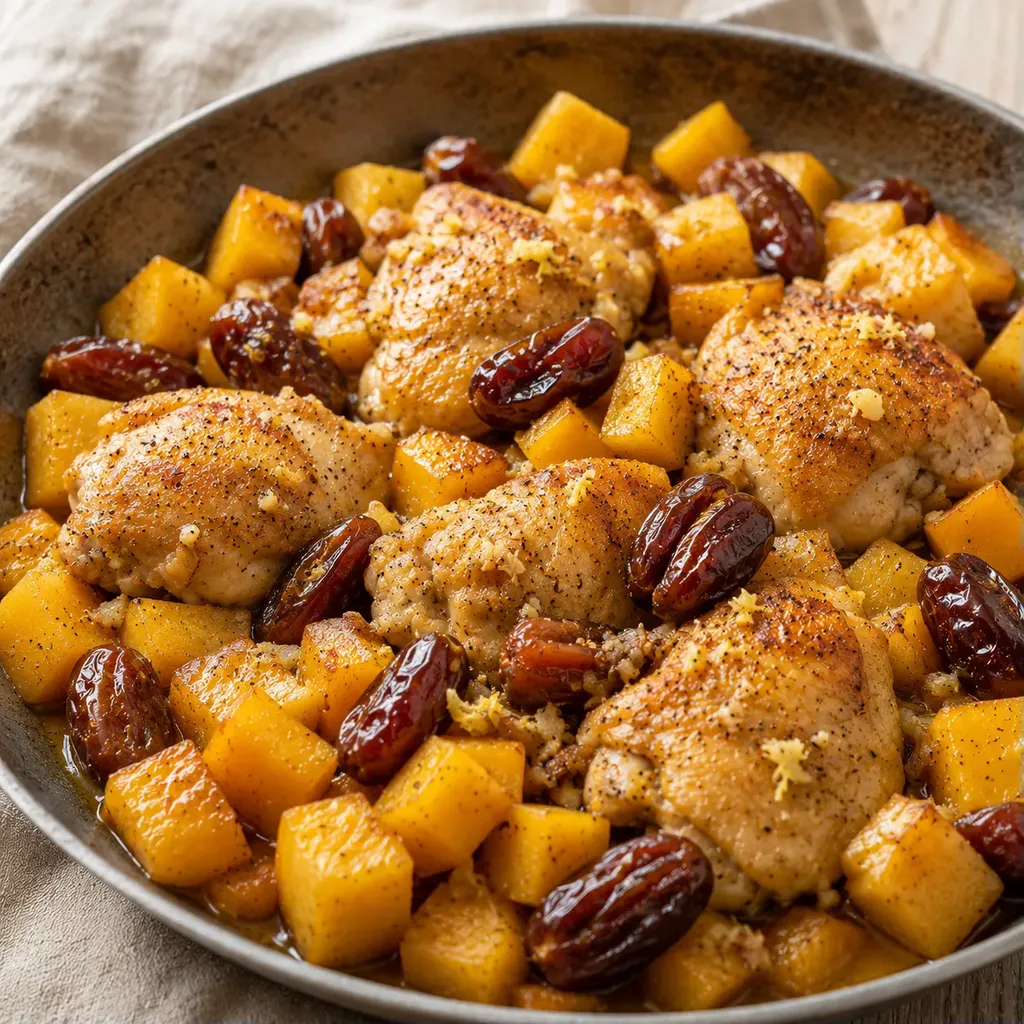Dattes poulet rutabaga