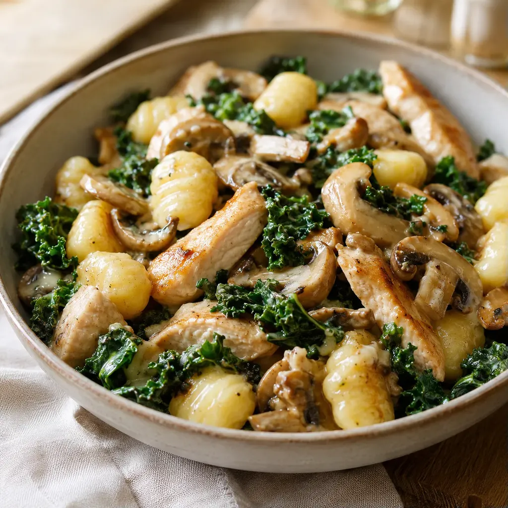 Poulet kale gnocchis