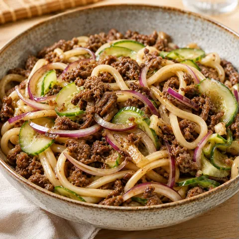 Udon boeuf tamari épices