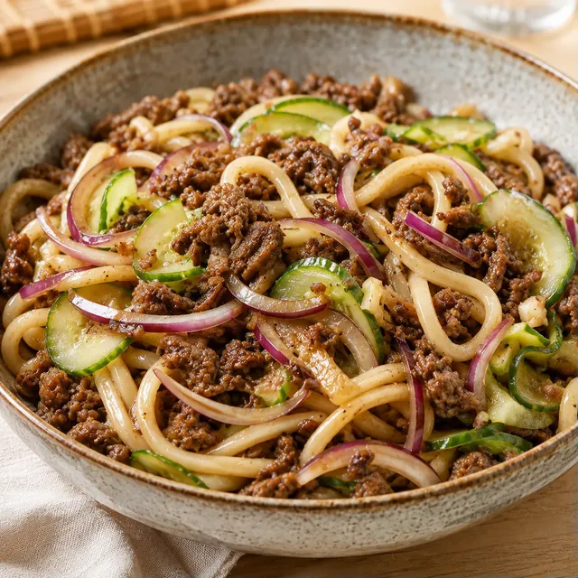 Udon boeuf tamari épices