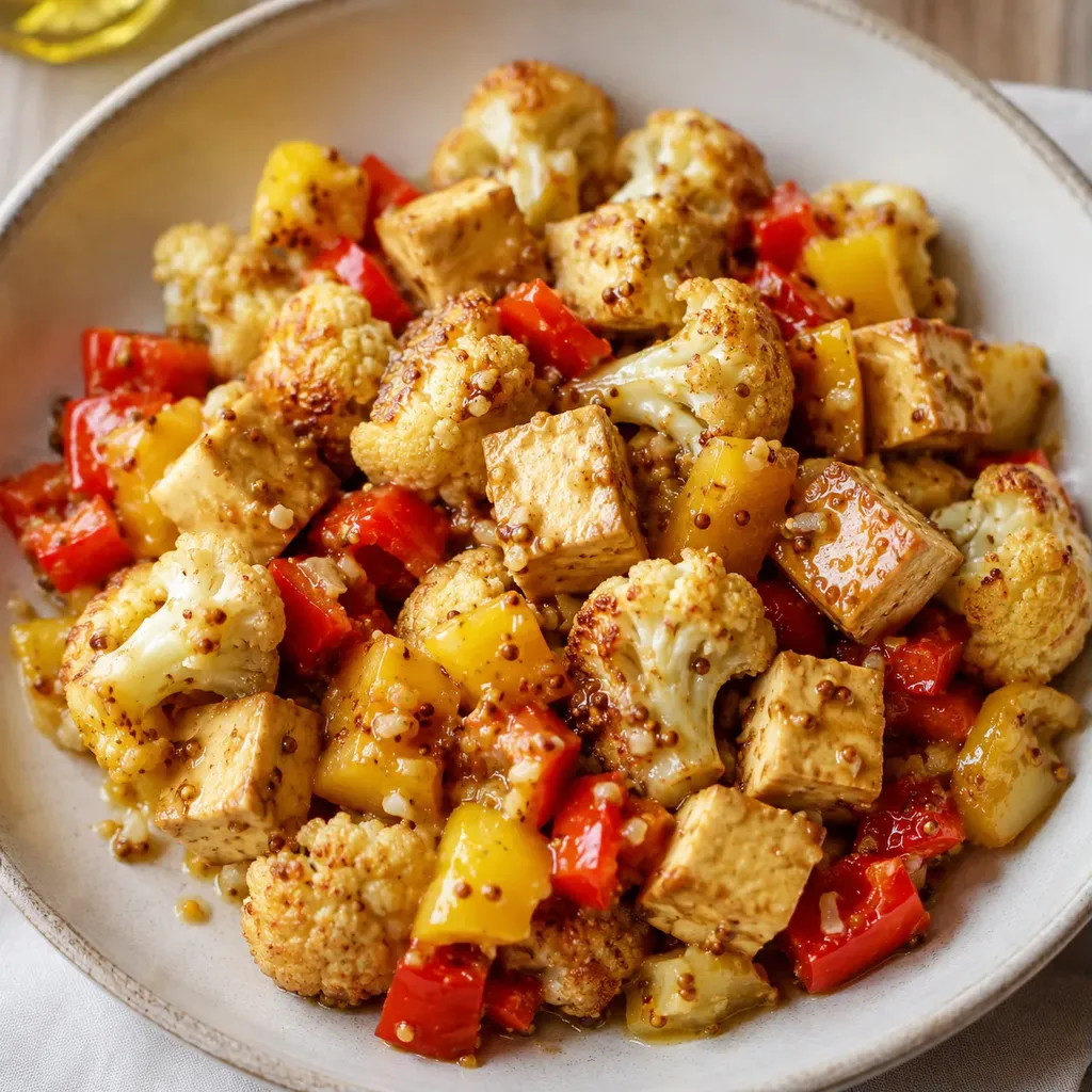 Poivrons chou-fleur tofu
