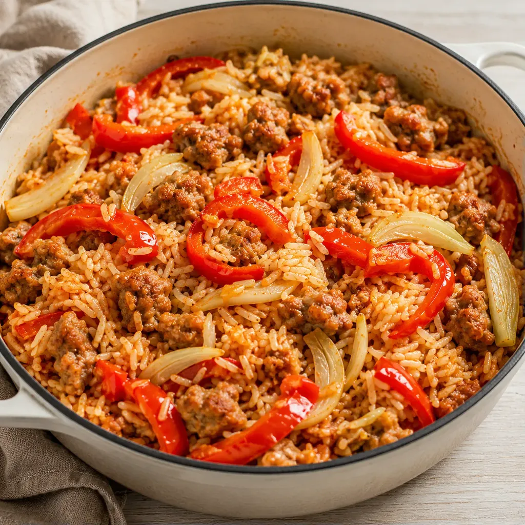 One pot riz saucisse