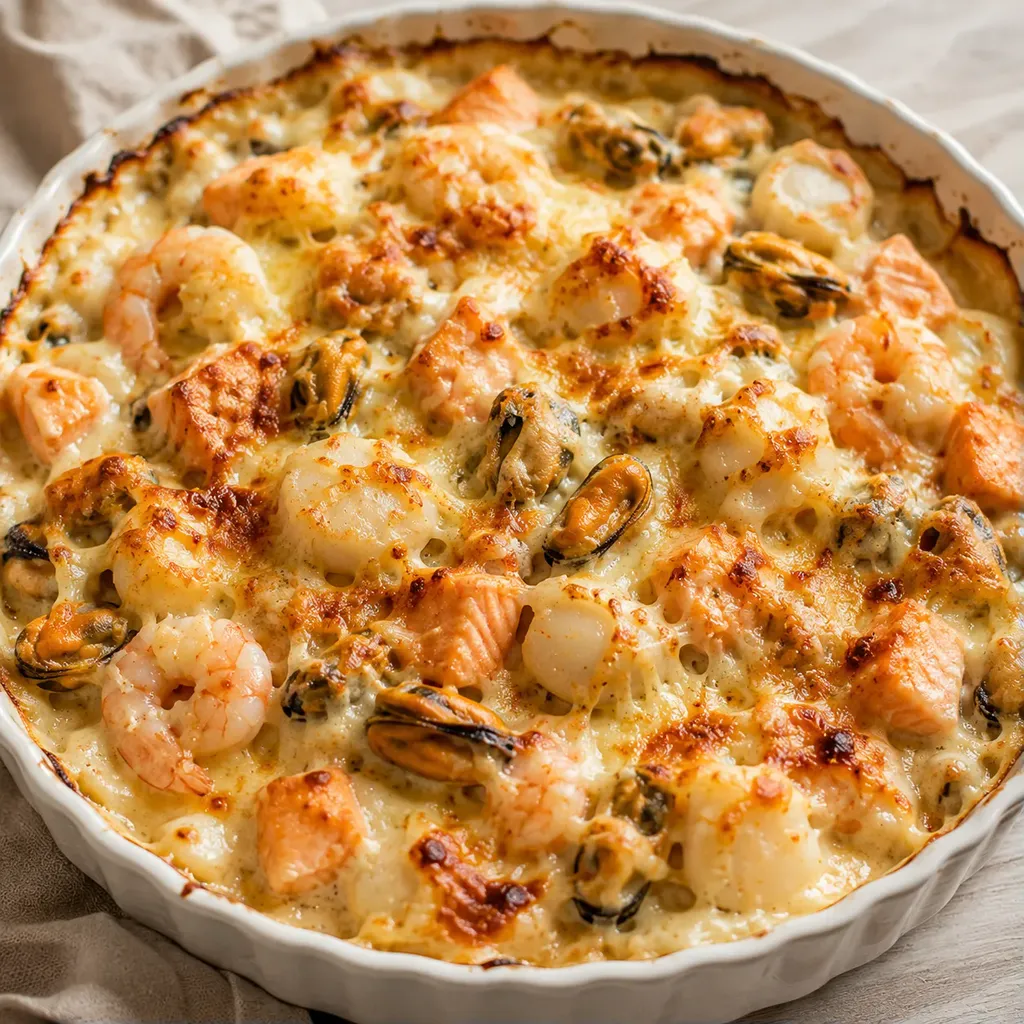 Fruits de mer gratin