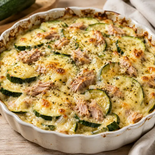 Courgettes et thon gourmands