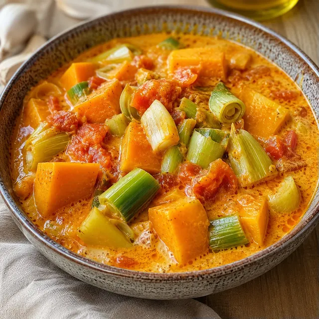 Curry Butternut Poireaux