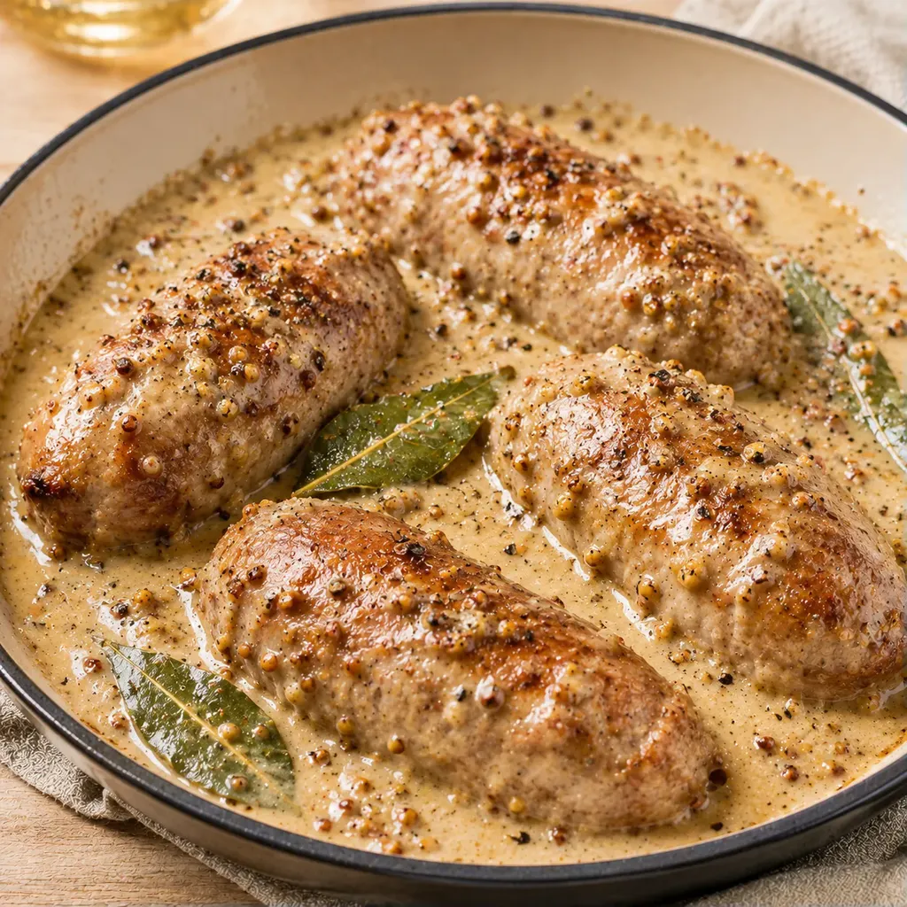 Andouillettes sauce vin blanc