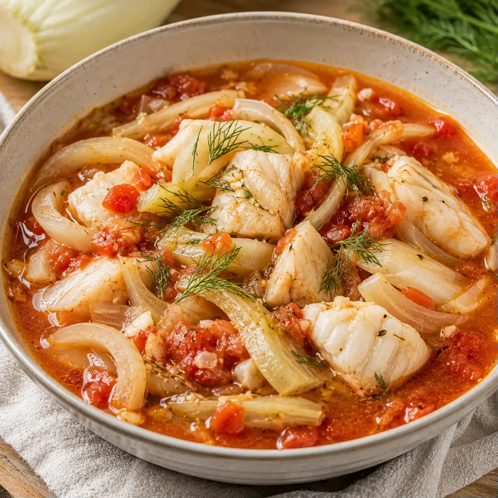Poisson tomate fenouil