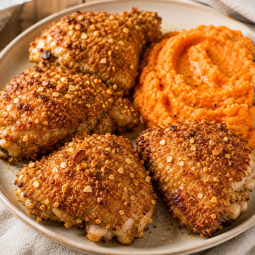 Poulet aux amandes croquant