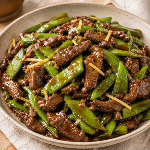 Boeuf pois croquant sésame
