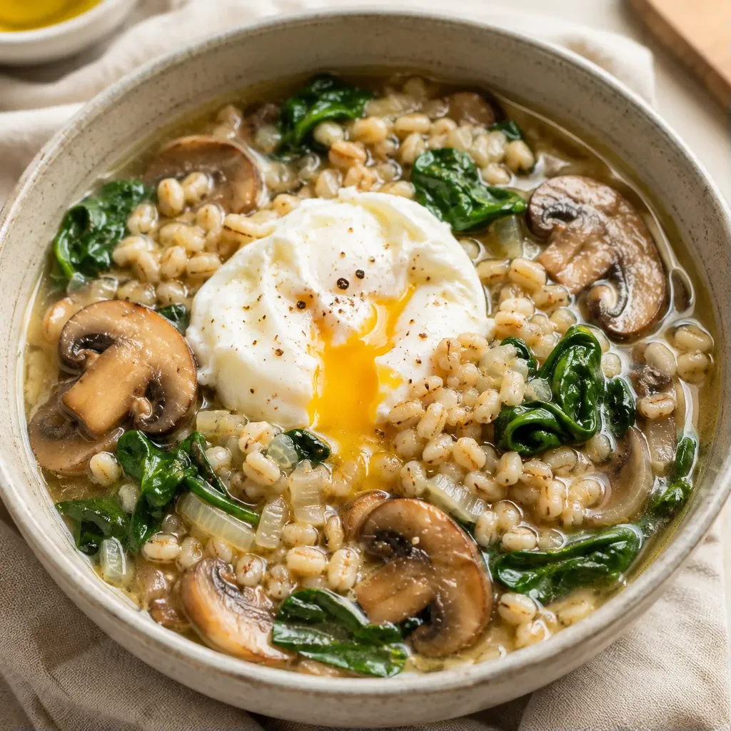 Orge et champignons