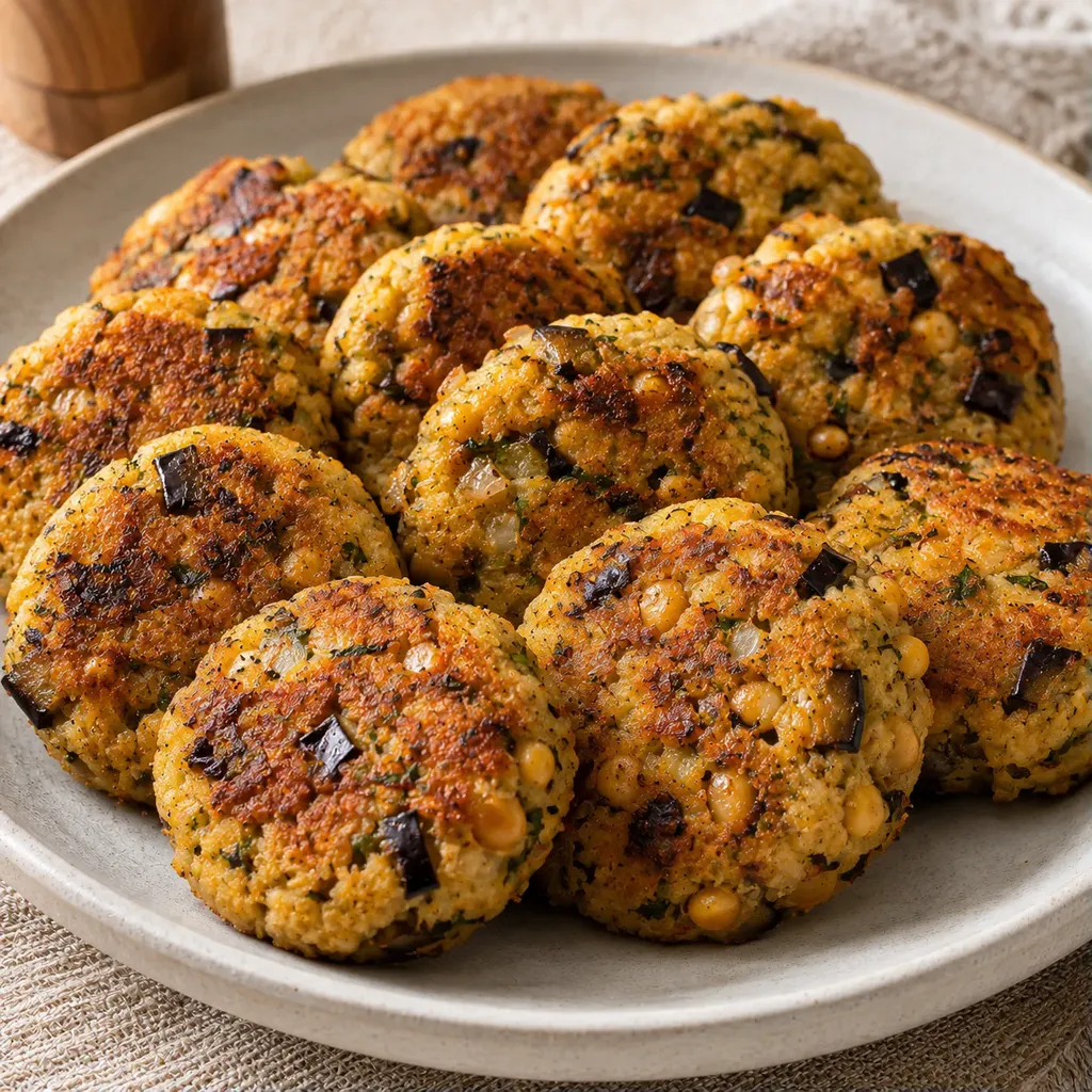 Boulettes Pois Chiches Aubergines