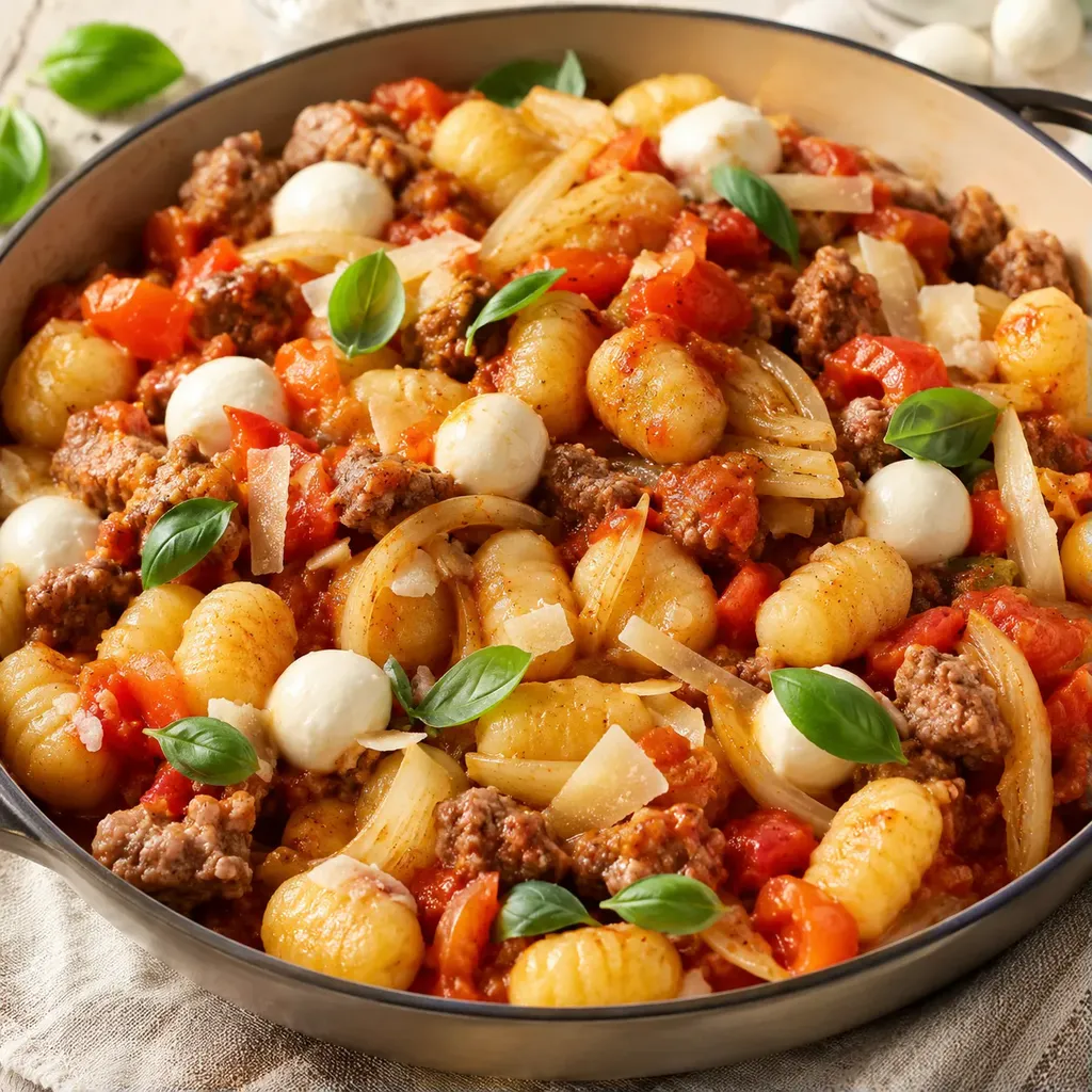 Gnocchis tomate saucisse