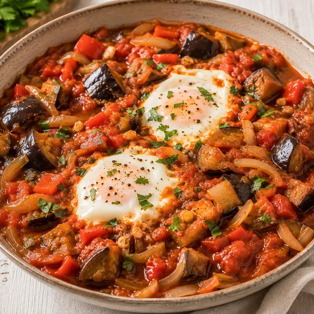 Légumes et oeufs pochés