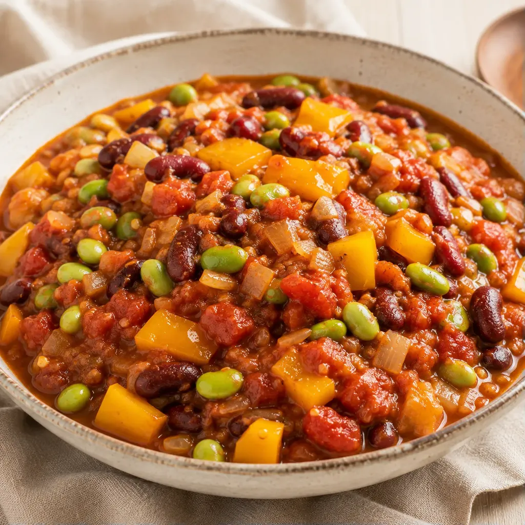 Chili edamames veggie