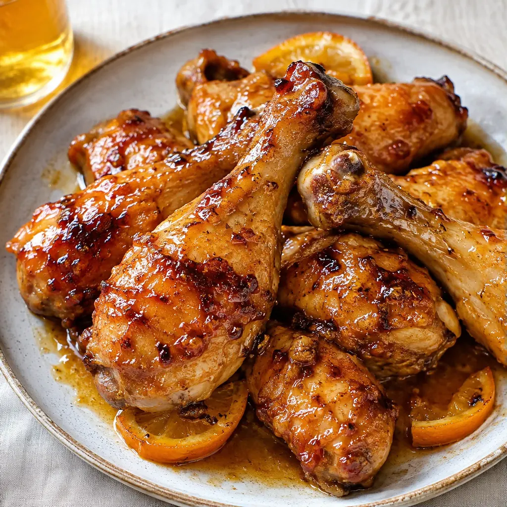 Poulet orange et bière