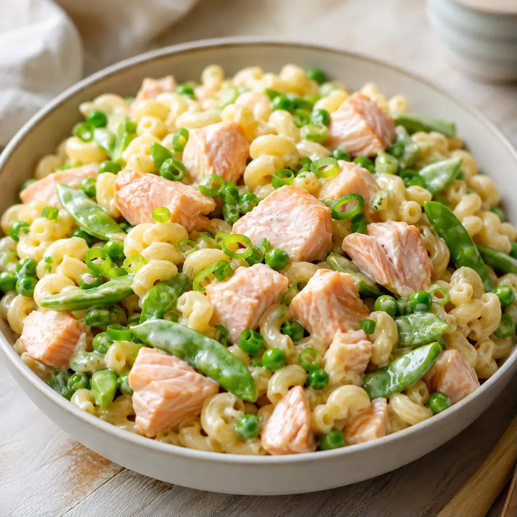 Saumon et pois gourmands