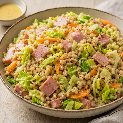 Orge, chou et jambon