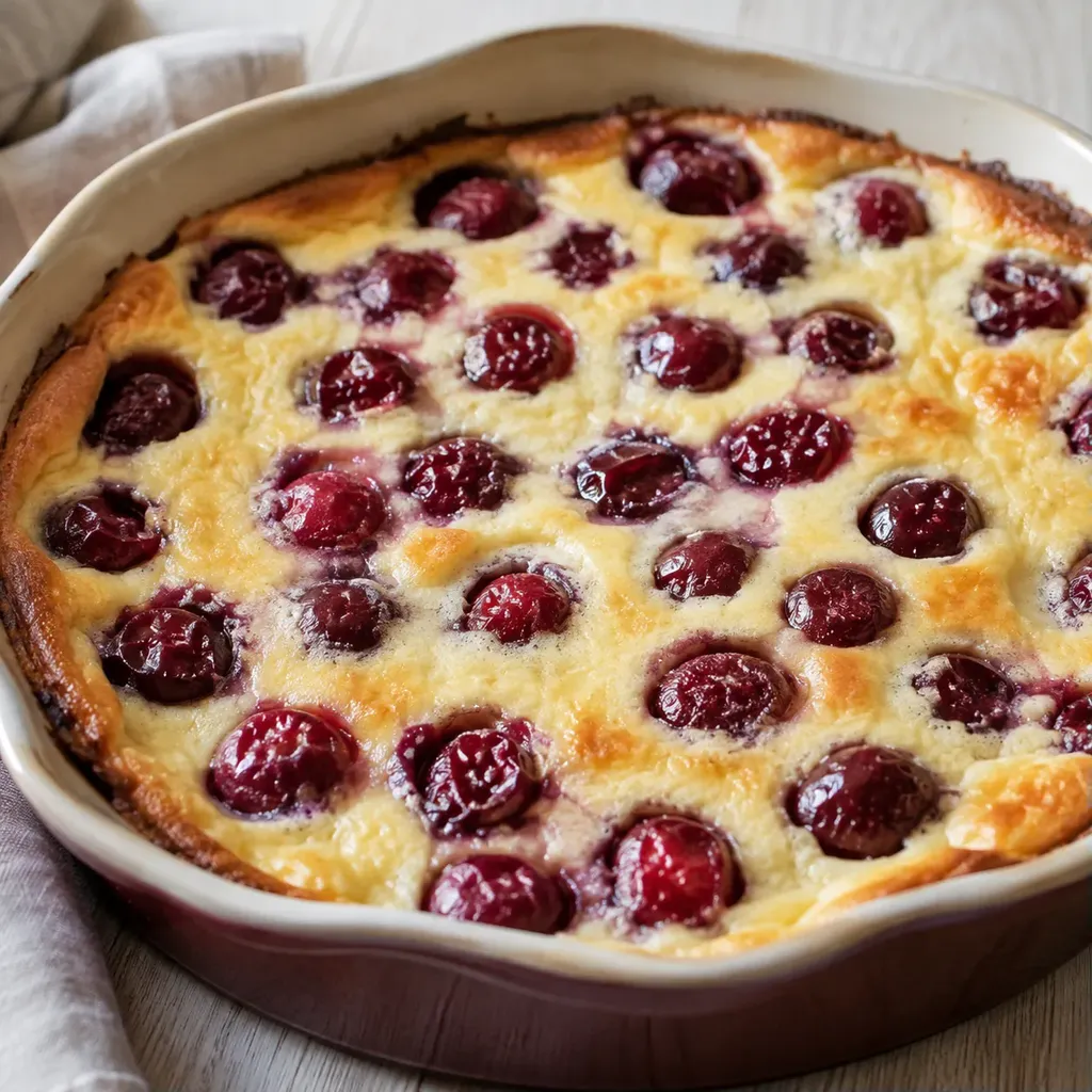 Clafoutis façon cerises léger