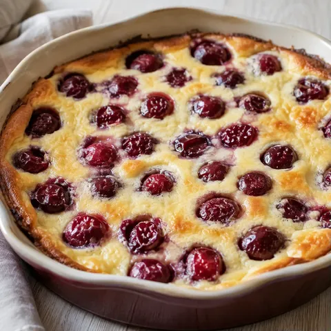 Clafoutis façon cerises léger