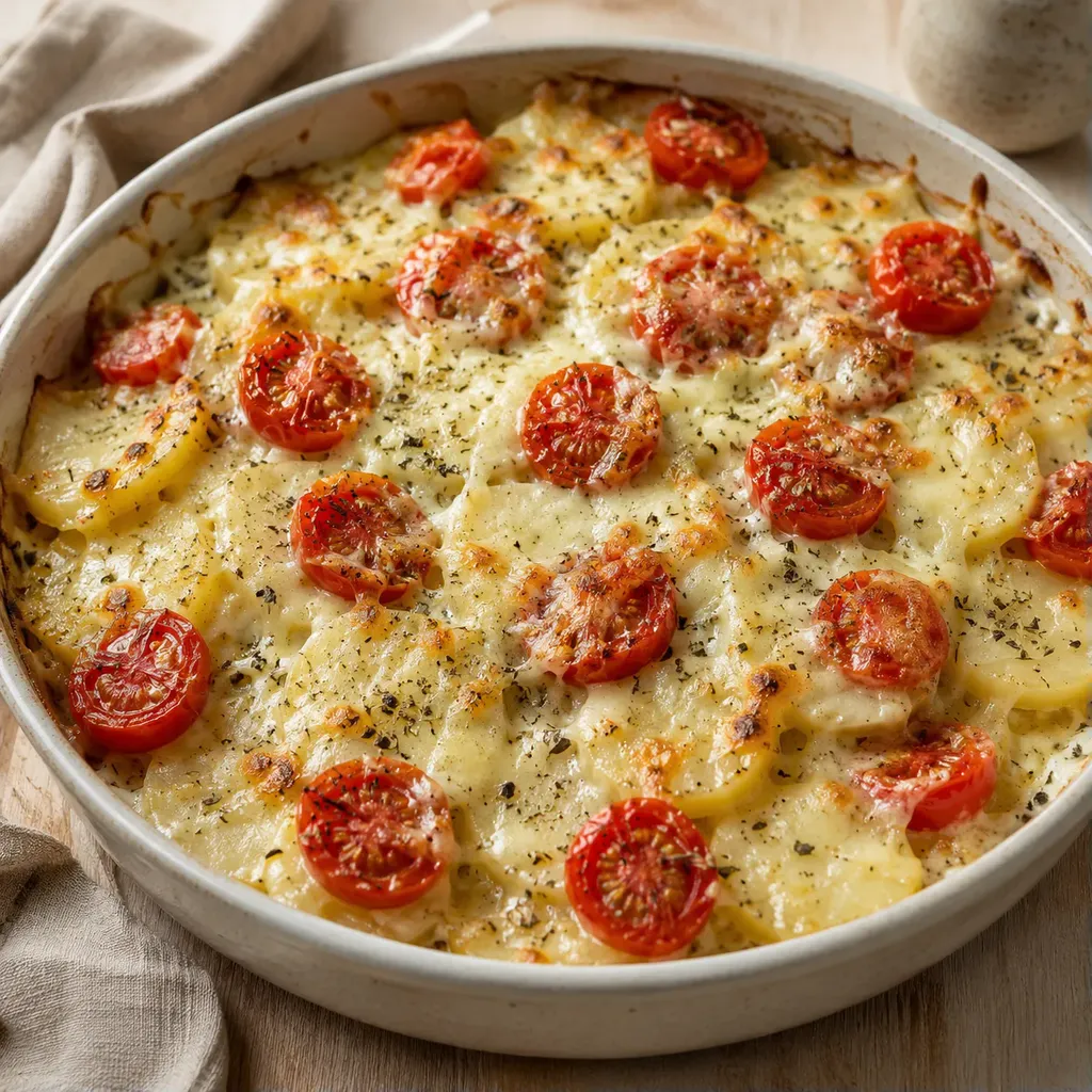 Pommes tomates fromage