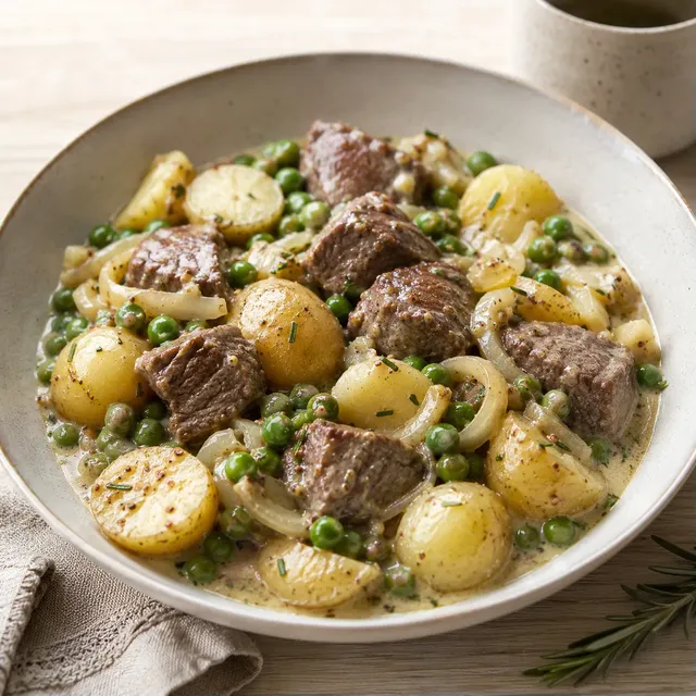 Crème et bœuf gourmand