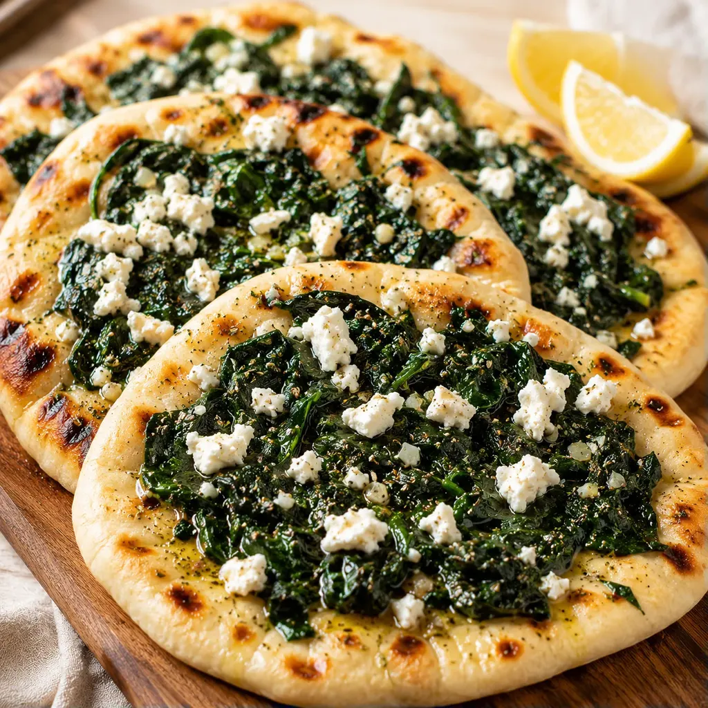 Épinards feta citron